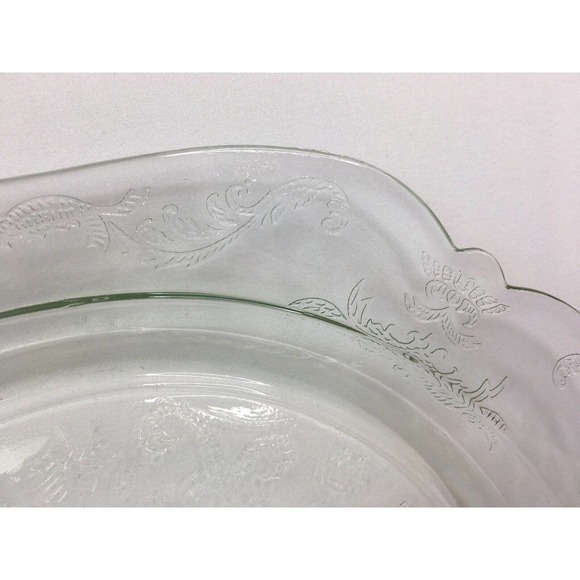 Indiana Dining Four Indiana Depression Glass Clear Divided Plate Poshmark